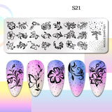 Halloween Stamping plates Stamp For Nails Pumpkin Ghost Nail Polish Templates All for Manicure Nail Designs