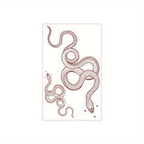 1 Sheet Red Snake Tattoo Sticker Temporary Tattoo Waterproof and Long-lasting Baby Art