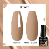 7ml Rubber Base Nail Gel Polish Nude Milky White DIY Nail Art Soak Off Gel Polish Semi Permanent Painting UV Vernis