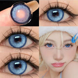 Color Contact Lenses for Eyes Korean Lens Blue Color Lens Brown Big Eye Contacts Lenses Pink Lenses Purple Lenses