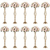Ikeehome  2/10 Piece Metal Vase Set, Wedding Party, Birthday Party, Christmas and Halloween Decoration