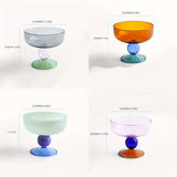 Colorful Glass Bowls Icecream Glass Bowls Creative Kitchen Salad Soup Container Tableware Soup Fruit Bowls Dining Utensils Gifts