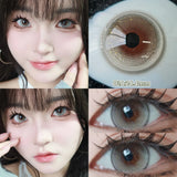 Daily Disposable 10PCS Colored Contact Lenses for Eyes Myopia Lens Beauty Pupils Eye Lenses Fashion Blue Purple Lenses