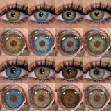 Color Contact Lenses For Eyes 1pair Yearly Natural Eye Green Color Lens Cosmetic Soft Eye Lenses Beauty Pupils Blue Lenses