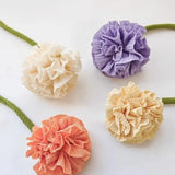2PCS Fashion Flower Shape Adjustable Curtain Tieback  Window Curtain Buckles Tassels No Punching Curtain Rope Holder Living Room