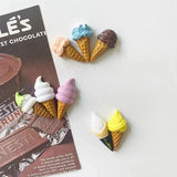 8Pcs Mini Ice Cream Resin Refrigerator Magnets Food Refrigerator Home Decor Gift Magnets Magnetico Refrigerador