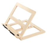 1pc Foldable Wood Bookends Cookbook Holder Rack Wooden Reading Book Support Stand Holders Tablet PC