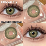 1 Pair  Contact Lenses for Eyes Color Eye Contacts Brown Gray Lens Beautiful Pupils for Makeup Yearly Use