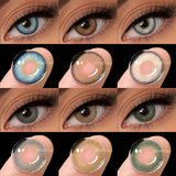 1Pair Fashion Contacts Lenses Makeup Beauty Soft Lenses Brown Eyes Comfort Health Green Eyes Colored Contacts Natural