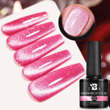 7.5ml Golden Gradient Cat Eye Nail Polish Gel Phototherapeutic Gel Soak Off Nail Magnetic Gel Polish Nail Art DlY