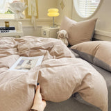 Class A Pure Cotton Printed Checkered Quilt Cover All-cotton Yarn-dyed Washed Single Duvet Cover 160x210 Bedding