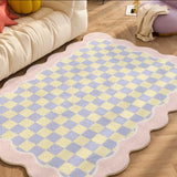 Carpets for Living Room Plaid Children Bedroom Fluffy Rug Home Decoration Cloakroom IG Floral Plush Mats ковер Tapete Tapis 