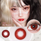 1pair Color Contact Lenses Cosplay Halloween Softlens 14.2mm