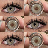 Color Contact Lenses For Eyes 1pair Yearly Natural Eye Green Color Lens Cosmetic Soft Eye Lenses Beauty Pupils Blue Lenses