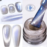 10ml Pink Gold Water Light Cat Magnetic Gel Polish HEMA TPO FREE Aurora Glitter Crystal Soak Off UV Varnish Manicure