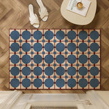 Geometric Wire Loop Doormat Non-Slip Heavy Duty Entrance Mat for Indoor & Outdoor Easy Clean Scraper Front Door Rug