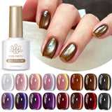 10ml Cat Magnetic Eye Gel Polish Glass Bead For Autumn Winter Crystal Semi Permanent Glitter Soak Off HEMA/TPO FREE