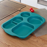 Plastic Student Dinner Plate Thickened Canteen Compartment Food Tray Anti-fall Multigrid Rice Pan Home Rectangle Kitchen Tools