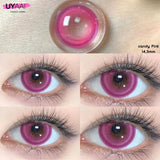 2pcs Halloween Colorful Contact Lenses Anime Cosplay Eye Lenses multicolored lenses Lenses White Black Red Lenses