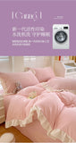 Princess Style Bedding Set Soft Bedroom Decor Comforter Duvet Cover Set Pillowcase Bed Sheet Ruffled Quilt Cover Four Pieces Set