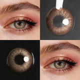 Brown Colored Contact Lenses With Prescription 14.5mm 6 Months Disposable Blue Soft Lens for Eye Makeup