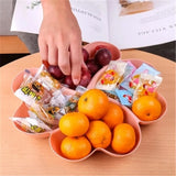 Heart Shaped Fruit Platter Creative Plates Storage Box Dried Fruit Snack Plates Divided Candy Dessert Plate Container