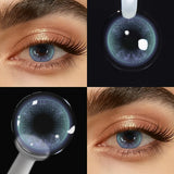 Butterfly Blue Natural Color Contact Lenses Half Yearly Disposable Korea Design Small Pupils Eye Contacts For Beauty