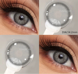 1 Pair Colored Contact Lenses for Eyes Natural Fashion Lenses Gray Beauty Pupils Blue Eye Lens Cosmetics Soft Contacts
