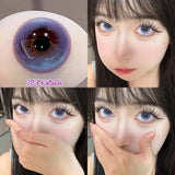 1 Pair(2pcs) Brown Beauty Colored Contact Lenses for Eyes Purple Halloween Lens Big Eye Lens Natural Look Gray Blue Lens