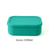 Silicone Bento Lunch Box Microwave Heating Lunch Box Fruit & Vegetable Storage Box Suitable for Students and Office Workers