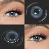 Yearly Disposable Eye-Enlarge Colored Contact Lenses 1Pair Fashion Cosmetic Color Contacts Beauty Daily Makeup Lens