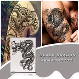 Chinese Dragon Body Stickers Makeup Arm Temperary Back Tattoo Temporary Tattoos Man
