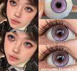 1Pair Korean High Quality Lenses Color Contact Lenses for Eyes Purple Lenses Blue Eye Lens Soft Cosmetic Brown Contacts