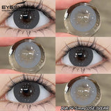 1 Pair Color Contact Lenses for Eyes fashion Color Eye Lens Brown Eye Lenses  Gray Pupils Lens Yearly soft lenses