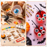 Halloween Decorations Include 32 Pcs Halloween Eyeballs 6 Sets Acrylic Resin Fake Teeth Realistic Eyes Prop Supplies Complete U
