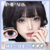 2pcs Half-yearly Color Contact lenses Fluffy Comfort Natural Eyeball Color For K-pop Idol Fans Vibrant Daily Makeup
