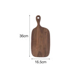 Black Walnut Cutting Board Solid Wood Chopping Boards Western Restaurant Solid Wood Bread Board with Handle Cutting Board