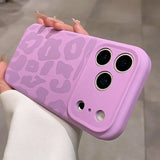 Luxury Leopard Pattern Camera Control Button Case for iPhone 17 16 15 Pro Max 14 Plus 12 13 11 Matte Soft Liquid Silicone Cover