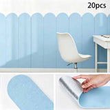 3D Self-Adhesive Foam Wall Stickers Suitable For Home Living Room Background Decoration Impact-Resistant Easy To Tear And Apply.