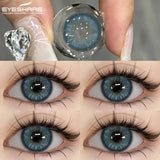1 Pair Blue Colored Contact Lenses for Eyes Natural Brown Contact Lenses Fashion Lenses Brown Eye Lens Softlenses