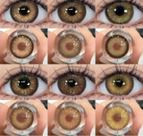 1 Pair Brown Color Series Contact Lenses for Eyes Fashion Natural Lenses High Quality Soft Lens Cosmetics Pupils Yearly