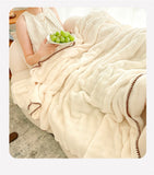 Throw Blankets for Couch Gift for Girls Women Comfortable Plush Cozy Faux Rabbit Fur Warm Fleece Soft Sofa Cover Blanket Camping