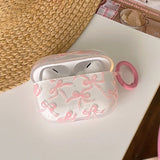 INS Korea Pink Cherry Transparent Headset Case For Airpods 1 2 3 4 Pro 2 Cover Shockproof For Airpod Pro 2nd Charging Box Fundas