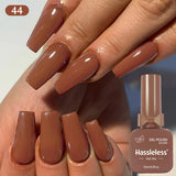 Single-use gel nail polish, classic colors, semi-permanent, removeable by soaking or LED polish, suitable for home and salon use