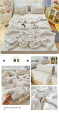Class A Pure Cotton Summer Quilt Soybean Fiber Thin Quilt Princess Style Lace Ruffles Comforter Summer Air Conditioned Blanket