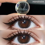 Natural Style Big Diameter Colored Contacts 2pcs Multi-Tone Half Yearly Lenses for Daily Outfit Premium Look