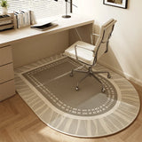 Non Slip Office Chair Mat for Hardwood Floor Bohemian Beige Desk Chair Mat Arch Rolling Chairs Mats for Office Home Decor