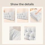 Large Bed Cushion Double-Layer Backrest & Lumbar,Contemporary Triangular Wedge Cushion for Headboard and Sofa Backrest Support