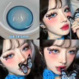 2pcs/pair Cyber Series Halloween Colored Contact Lenses for Makeup Eyes Big Pupils Red Contact Lenses Brown Lens Myopia