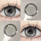 2pcs Grey Lenses Prescription Colored Contact Lenses for Eyes Myopia Eye Color Lenses Beauty Pupils Natural Blue Lens